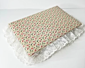 Vintage Fotoalbum mit Blumenspitze und Blumenmuster Einband 48 Seiten - Bild 1 von 7
