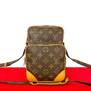 LOUIS VUITTON Amazon Monogram Shoulder Bag leather PVC Brown 15577 - Picture 1 of 10