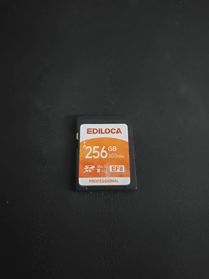 Ediloca SD Card 256GB, V60 Memory Card up to 300MB/s Read, 155MB/s Write - Image 1 of 1