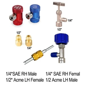 Tech R1234yf Quick Couplers and Valve Core Remover for Air Conditioning - Picture 1 of 12