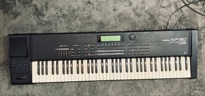 ROLAND XP-80 Synthesizer Workstation w/ Adapter,Hard Case Test Completed Working - Image 1 of 4