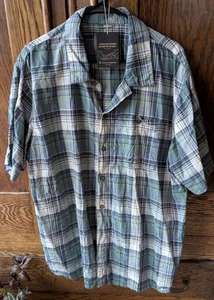 Royal Robbins Button Up Shirt Mens 2XL XXL Blue Outdoors Hiker Pocket Camp - Picture 1 of 4