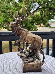 Wild Wings Danny Edwards Hoofin' It Elk Sculpture Figurine Nature Lodge - Picture 1 of 20