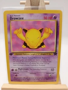 Drowzee 54/82 - 1. Edition Team Rocket Vintage Pokemon Karte - NM Pokémon - Bild 1 von 2