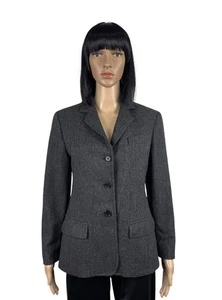 Weekend Max Mara Twill Blazer Wool Nylon size UK8 IT40 - Picture 1 of 11