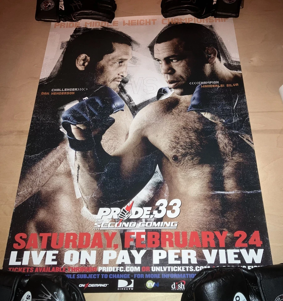 Póster Pride FC 33 B2 ¡En GRAN forma! - UFC MMA WEC Wanderlei Silva Brasil Raro Foto 1 de 1
