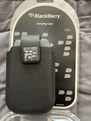 BlackBerry RIM Torch 9800 Cuero Vertical Bolsa con Clip Giratorio Funda Foto 1 de 4