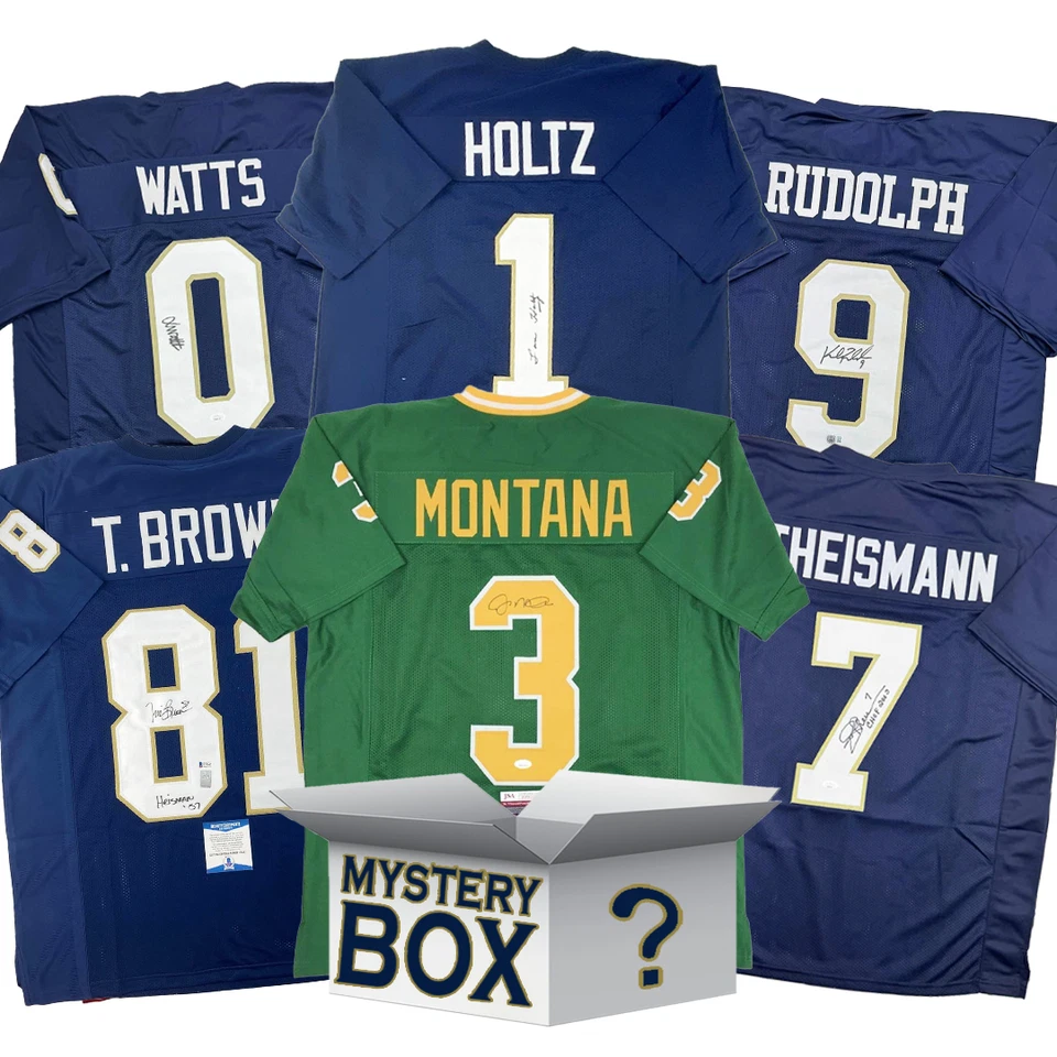 Autographed/Signed Notre Dame Football Jersey Mystery Box PSA JSA Beckett COA - Image 1 of 1
