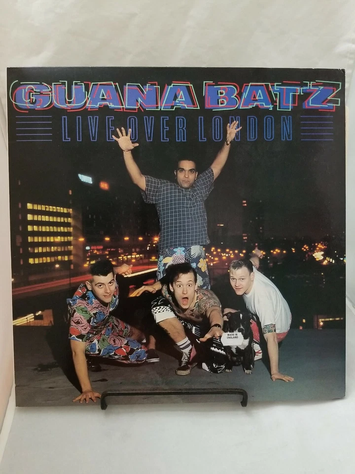 Guana Batz - Live Over London 1987 LP Gatefold Vinyl Rockabilly NOSE 14 VG+ - Image 1 of 4
