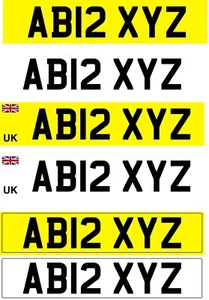 Number Plates Registration Plate Car LEGAL Road  MOT Road Standard UK GB EV  REG - Picture 1 of 1
