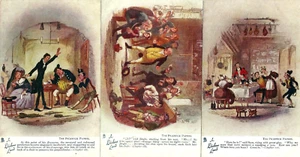 En tierra de Dickens. Papeles Pickwick. Dickens. Juego completo #6046. Tuck. Inodoro. - Imagen 1 de 4