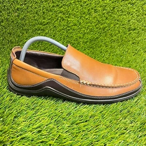 Cole Haan Tucker Venetian Mens Size 8.5M Brown Classic Slip On Shoes Loafers - Picture 1 of 10