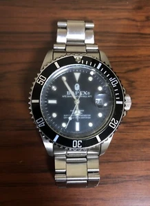 Reloj BAPE A Bathing Ape Bapex plateado negro primera generación automático - Imagen 1 de 4