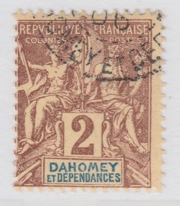 French Dahomey 1899-1905 2c Brown Scott 2 Used A18P42F457 - Picture 1 of 1