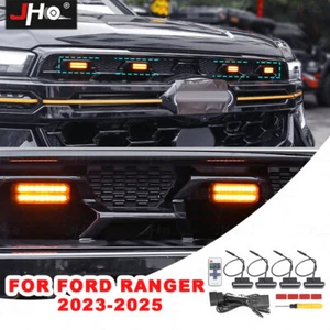 4PCs Amber LED Front Grille Light For Ford Ranger 2023-2025 - Picture 1 of 12