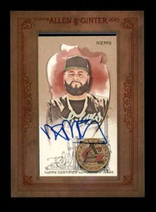GORILLA NEMS 2023 TOPPS ALLEN & GINTER MINI FRAMED AUTOGRAPH AUTO S8247