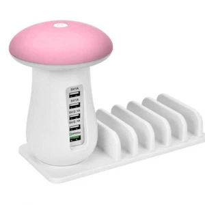 5 Port USB Multifunction Fast Charging Station Dock Quick Charger Hub Universal - Picture 1 of 4