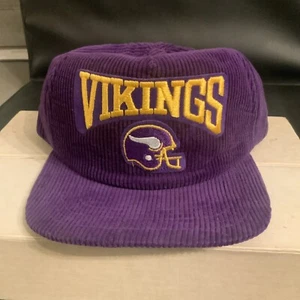 NEW VINTAGE MINNESOTA VIKINGS CORDUROY  SNAPBACK CAP NFL #4800 - Picture 1 of 6