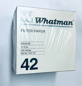 lot of 5 boxes 125mm Whatman® filter paper, ashless, Grade 42 - Picture 1 of 4