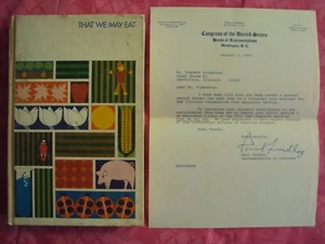 Celebrity Signatures Paul Findley signed Letter Vintage Hardcover Book - Bild 1 von 6