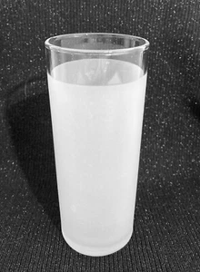 Vintage Libbey mattiert Longdrink Collins Gläser Trinkgeschirr Bargeschirr Glas 6" hoch - Bild 1 von 4