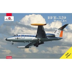 Amodel 72328 Plastic model airplane kit 1:72 aircraft HFB320 Hansa Jet Lufthansa - Picture 1 of 24