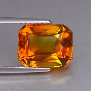 3.57 CT Outstanding Sparkling Madeira Citrine Loose Gemstone From Brazil - Picture 1 of 4
