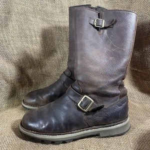 Merrell Wilderness Remix Brown Leather Side Zip Boots Womens Size 7.5 READ - Picture 1 of 12