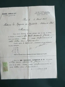  ANCIEN COURRIER APPARTENU A " LA MARQUISE DE MONTEBELLO" PARIS, 4 AOUT  1925  - Imagen 1 de 1