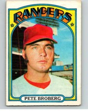 1972 O-Pee-Chee Baseball #64 Pete Broberg  Texas Rangers V66113