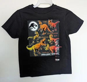 Jurassic World Youth Boys Dinosaur T-Shirt XS Jurassic Park  Universal Studios - Picture 1 of 4