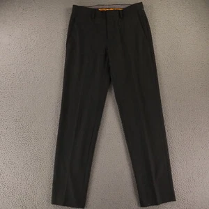 Hopsack Pants Mens 29 Gray Polyester Slacks 29x30 - Picture 1 of 14