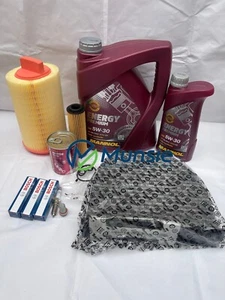 Mercedes-Benz W204/S204 C-Class C180 C200 Full Filter Service Kit 6L Oil & Plugs - Picture 1 of 1