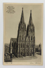 Koln a Rh. Dom Westseite Germany Postcard Unposted Photo-engraving Artist Card