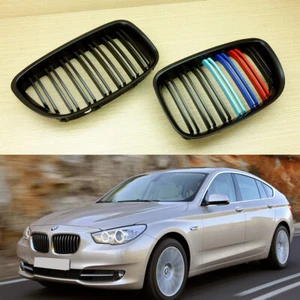 M-Color Matte Black M Style For BMW F07 5-Seires GT Gran Turism Front Grill - Picture 1 of 5