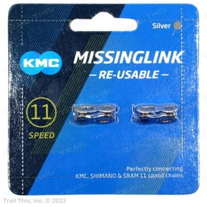 Two (2) Pack KMC 11-Speed Reusable Missinglink Bike Chain Links fit SRAM Shimano - Picture 1 of 3