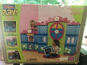 Mega Bloks Mega Play Victorian My Own Home House Blocks Life Sz Bedroom Outdoor - Picture 1 of 12