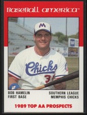 Bob Hamelin 1989 Baseball America AA Prospects #AA17  Memphis Chicks  Royals