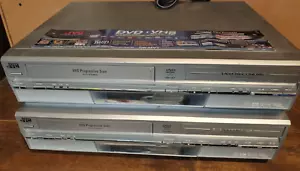 ZWEI (2) JVC DR-MV1SU DVD Recorder/VHS Videorecorder - NUR TEILE ODER REPARATUR - keine Fernbedienung - Bild 1 von 14