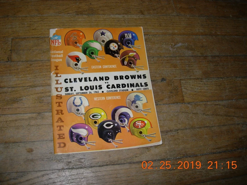 Cleveland Browns 1965 SEPTEMBER 26 GAME Day Program VS ST.LOUIS,COLLECTORS ITEM  - Image 1 of 1