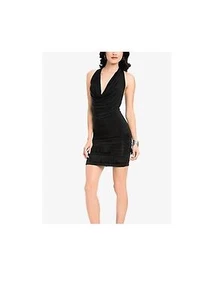 NWT MARCIANO GUESS ROUPPLE DRESS BLACK XS HOT SEXY!!! - Picture 1 of 1