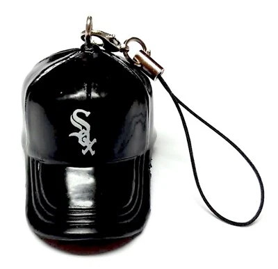 CHICAGO WHITE SOX CAP HAT DANGLER MINI 2" LONG NEW LICENSED MLB CHARM ORNAMENT  - Image 1 of 2