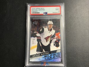 2020-21 Upper Deck Michael Bunting Young Guns Jeunes Loups French #727 PSA 9 RC