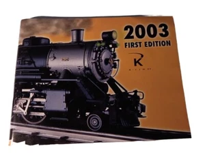 Genuine K LINE Electric Trains 2003 First Edition Trade Catalog  Reference Book - Picture 1 of 11