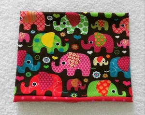 Calcetín de cuello ♥ Lazo ♥ Bufanda ♥ Elefantes ♥ hecho a mano - Imagen 1 de 2