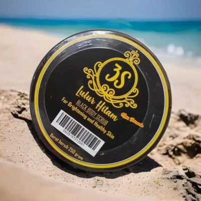 LULUR HITAM 3S Black Rice Scrub For Face & Body Brightening Exfoliation Skin - Image 1 of 4