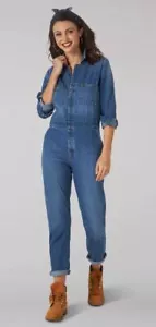 LEE Vintage Modern Union-Alls Talla XS Mono Sobre Mujer Indigo Haze Denim - Imagen 1 de 10