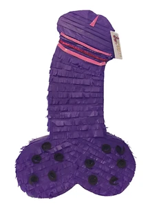 Party Pecker Pinata 20" Tall Adult Gag Gift Purple Color - Picture 1 of 1