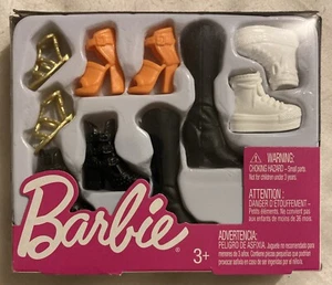 BARBIE Fashion Shoes Multi-Pack Five Pairs [Boots Sandals Heels Sneakers] - Picture 1 of 5