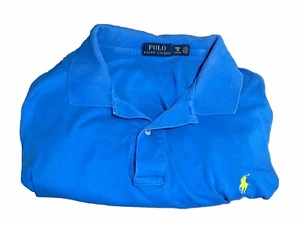 Polo Ralph Lauren Herren Poloshirt Kurzarm Blau 100% Baumwolle XXL 2XL - Bild 1 von 7